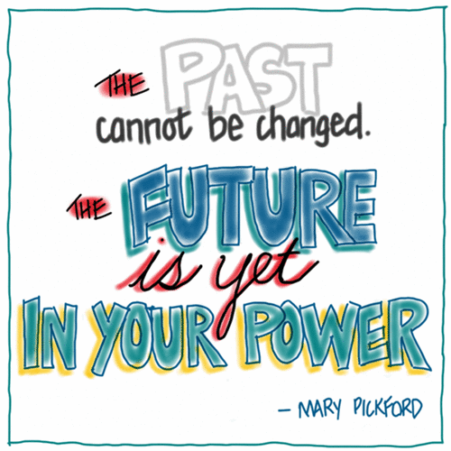 The past cannot be changed. The future is yet in your power. - Mary Pickford